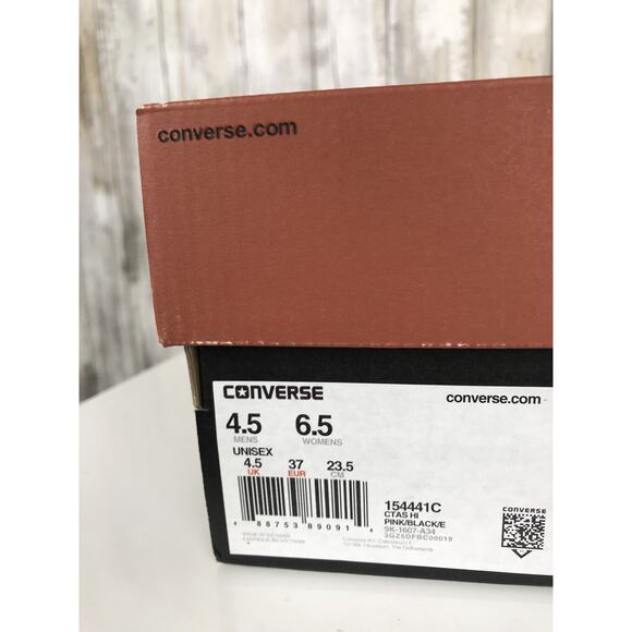 MISSONI Converse Chuck Taylor Star High Top Pink Black 154441C 4.5/ 6.5 RARE NEW - Picture 12 of 12